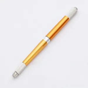 POPO ปากกาเขียนคิ้วขนาดไมโครเบลด,ปากกาสักคิ้วแบบแมนนวลสำหรับเขียนคิ้วขอบตาริมฝีปากสักเอ็มทีเอ
