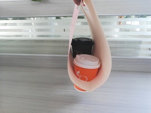 Portavasos personalizado de 4 tazas con asa UV Advantage, papel de Arte de 2mm de grosor, para llevar, café caliente, té, bebida, portavasos diseñado - Product Image 5