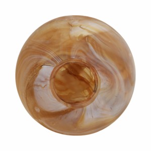 Vaso ovale in vetro con finitura effetto marmo per l'arredamento del soggiorno - Product Image 6