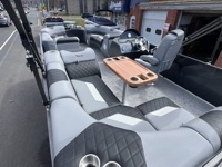 Bateau à voile de luxe en aluminium avec transat, barbecue, construction soudée, 30 pieds, moteur hors-bord, pour croisière, pêche, tourisme et divertissement