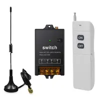 Single Wireless Remote Control Switch, 3KM Long Range DC 12V 2CH RF  Wireless Remote Control Switch System Transmitter & Receiver for Control