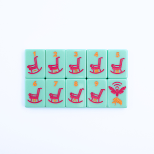 MyfairmahjongTheSoutheastSeries Mahjong avec charme <span class=keywords><strong>du</strong></span> <span class=keywords><strong>Sud</strong></span>, ensemble de mahjong pour femmes en acrylique gravé et peint, luxe moderne - Product Image 2