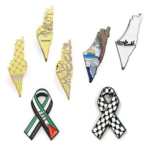 Molde gratis tarifa entrega rápida varios Palestina mapa cinta sandía insignia pin 3M pegatina imán gemelos - Product Image 2