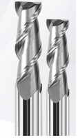 Fraise à double dent en carbure de tungstène JR101 HRC55 de 1 à 20 mm de diamètre pour l'aluminium