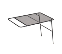 Table de camping pliante avec pieds à hauteur réglable, table d'extérieur portable en métal noir BBQ Camping Trip RV Picnic Tailgating