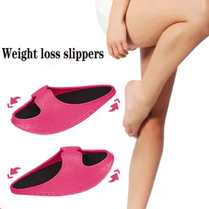 Sandalias de adelgazamiento para mujer, zapatillas moldeadoras de cuerpo para perder peso, zapatos deslizantes de Fitness para verano
