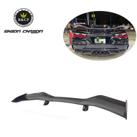 Aileron arrière en fibre de carbone véritable C8 Z06 avec supports renforcés pour Chevrolet Corvette C8 Z06 2023+