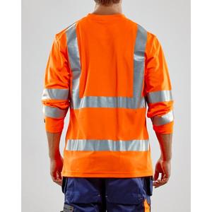BLAKLADER - 338110705300XS Camiseta de manga larga UV de alta visibilidad Naranja-EAN 7330509369210 ROPA DE TRABAJO DE LA HI-VIS - Product Image 3