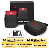 Herramienta de Diagnóstico OBD2 MUCAR BT200 con Bluetooth, Análisis Completo del Sistema, 15 Funciones de Reinicio, Reinicio de Aceite, Escáner de Freno de Estacionamiento Electrónico