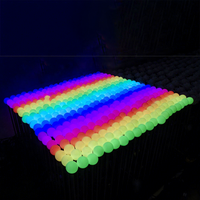 Lampe à bille LED RVB polychrome d'extérieur contrôlée DMX/SPI pour les décorations de paysage Lumières au sol insérées Éclairage de vacances