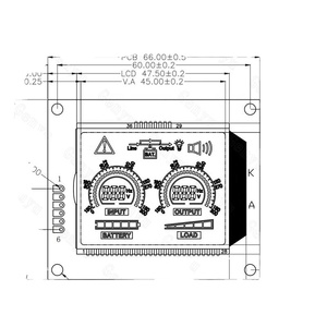 ODM OEM tùy chỉnh TN LCD module màu xanh Backlit Màn hình <span class=keywords><strong>7</strong></span>-phân đoạn hiển thị 12-o 'clock xem hướng tiêu cực transmissive chế độ - Product Image 6
