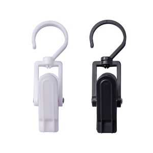 Clips multifonctionnels en plastique pour vêtements et chaussures, avec rotation à 360 degrés, options de couleurs blanc et noir - Product Image 3