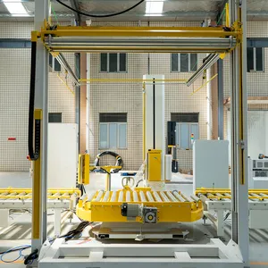 Sarma makinesi ile tam otomatik robot paletleme sistemi robotik paletleyici