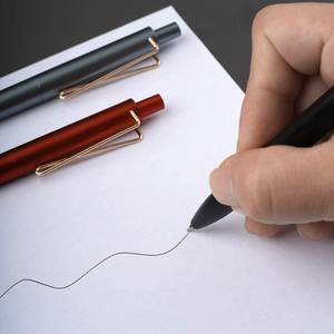 उच्च अंत भावना बड़े वी-आकार के प्रेस जेल पेन अनुकूलित लोगो उच्च मूल्य वाला उपहार प्लास्टिक पेन कार्यालय हस्ताक्षर पेन - Product Image 4