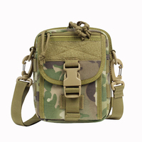 Riñonera de nailon de alta calidad para exteriores, bolsa de hombro con eslinga táctica deportiva impermeable de emergencia Molle, tamaño Universal