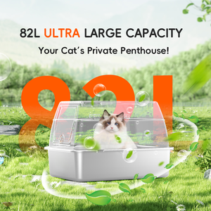 Entrada frontal Saída superior Fácil Limpar <span class=keywords><strong>Cat</strong></span> Toliet <span class=keywords><strong>Sand</strong></span> Box Dobrável Plástico Semi-Fechado Grande Aço Inoxidável Kitty <span class=keywords><strong>Cat</strong></span> Litter Box - Product Image 5