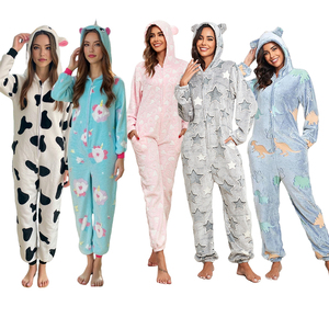 Pagliaccetto da <span class=keywords><strong>donna</strong></span> in <span class=keywords><strong>pile</strong></span> spesso unicorno morbido <span class=keywords><strong>pigiama</strong></span> - Product Image 1