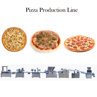 Nuova Linea Automatica per la Produzione di Pizza Surgelata, Attrezzatura Industriale per la Formatura della Base e la Lavorazione dei Topping, Soluzione Chiavi in Mano per Panifici
