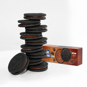 Nueva llegada: Galletas sándwich de chocolate cremoso Camill de 90 g, textura semidura, sabor dulce, snacks familiares, caja para la merienda. - Product Image 2