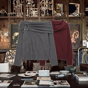 Suéter Plisado de Manga Larga para Mujer, Estilo Vintage 2024, KAR&OT ZA, Estilo Casual Simple para Otoño, Tejido 3653113, Decoración Fruncida - Product Image 3