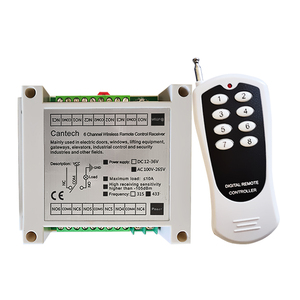 433Mhz 8-kênh phổ điều khiển từ xa Relay <span class=keywords><strong>Receiver</strong></span> mô-đun DC12V/24V cho động cơ ánh sáng Cửa sổ Thiết bị chuyển mạch - Product Image 4