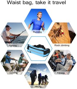 Ceinture en cours d'exécution Sac <span class=keywords><strong>Banane</strong></span> Taille Sac avec Ceinture Réglable pour Téléphone - Product Image 5