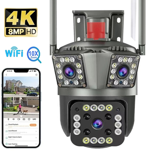 HD 4k mini không dây wifi ip máy ảnh xách tay <span class=keywords><strong>CCTV</strong></span> 360 độ xoay 3 Ống kính 3 hình ảnh video ngoài trời - Product Image 5
