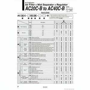 Combinación de filtros de aire SMC Pneumatics, - Product Image 1