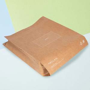 Enveloppes d'expédition en papier kraft biodégradable compostable avec logo personnalisé, enveloppes d'expédition rembourrées en nid d'abeille, sacs d'expédition à bulles - Product Image 3