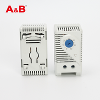 A & B termostat mekanis dapat disesuaikan, pengendali suhu 0-60 ℃ untuk Kabinet tertutup, termostat ruang kecil