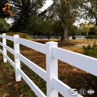 Clôture pour chevaux en PVC blanc, 2/3/4 rails, clôture de paddock en vinyle pour arène équestre, ferme d'élevage, clôture de terrain