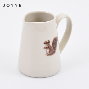 Cốc Sữa Nghệ Thuật Dòng Động Vật Joyye Trong Suốt Tráng Men, Bình Cổ Điển Hoa Văn Nổi - Product Image 2