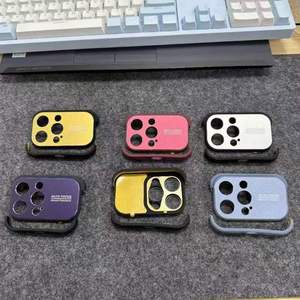 TPU y aleación de aluminio Real Bare Phone Feel Simple Slim Border Menos anillo de silicona suave Protector de cuatro esquinas para iPhone 13 14 15 - Product Image 4