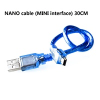 CableNano Printer USB kabel Data biru untuk Aarduno 2560 Dual Port Micro Mini
