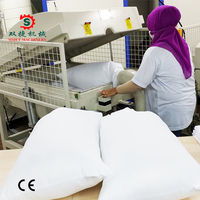 Máquina de Relleno de Almohadas de Fibra de Poliéster de Silicona HCS Totalmente Automática Sojet, Sistema de Control de Peso PLC, Capacidad de 350/Hora