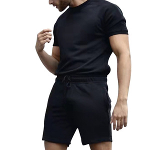 Completo Sportivo da <span class=keywords><strong>Uomo</strong></span> in Cotone, Set 2 Pezzi con Pantaloncini, <span class=keywords><strong>Abbigliamento</strong></span> <span class=keywords><strong>Casual</strong></span> da Jogging e Palestra, Completo <span class=keywords><strong>Estivo</strong></span> da <span class=keywords><strong>Uomo</strong></span> - Product Image 3