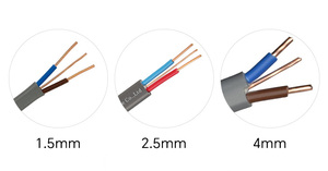 Jzd Cáp bs6004 Twin và trái đất 2.5mm 4mm 6mm * 3 lõi phẳng dây điện dây cáp điện dây đồng PVC như/NZS tiêu chuẩn - Product Image 6