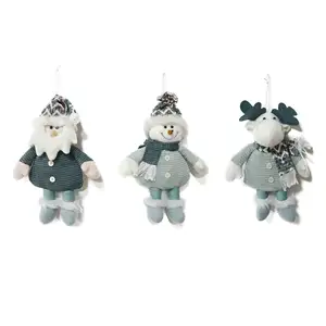 Bán Buôn Navidad Treo Santa Trang Trí Nội Thất Snowman Với Mùa Xuân Chân Cây Giáng Sinh Treo Tuần Lộc Trang Trí