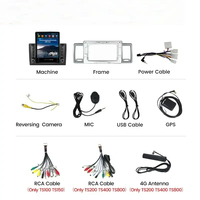 Lecteur DVD de voiture Tesla Style Android IPS DSP pour Toyota Hiace 2004-2019 Voiture Vidéo GPS NAVI FM Carplay split-screen auto radio