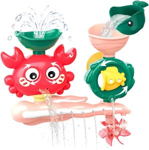 Giocattoli da Bagno EPT per Bambini da 1-3 Anni, Granchio e Balena con Ventose e Ruota d'Acqua Rotante - Product Image 1