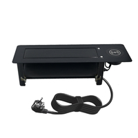 Prise électrique rotative en alliage d'aluminium Prise d'alimentation automatique pour la cuisine Prise tournante universelle avec USB