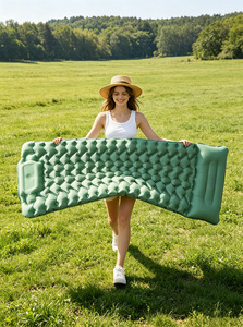 Matelas gonflable d'extérieur pour le <span class=keywords><strong>camping</strong></span>, gonflage automatique à pédale, type pression, simple, avec oreiller en TPU - Product Image 4