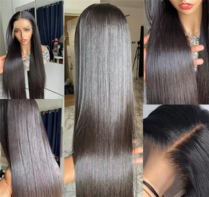 วิกผมแท้แบบเต็มศีรษะ 13x6 บราซิลเลี่ยน เวอร์จิ้น เรมี  ลูกไม้โปร่งใส สีธรรมชาติ <span class=keywords><strong>ผม</strong></span>ตรงยาว/หยิก  ไม่ต้องใช้กาว  วิกผมเวียดนาม - Product Image 2
