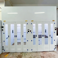 Hotte à fumées en polypropylène sur mesure pour laboratoire, type walk-in, avec conduit de ventilation en PP