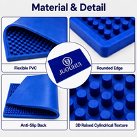 Tapis de bar antidérapant personnalisé pour la maison, écologique, en PVC souple et caoutchouc de silicone, étanche, avec plateau de récupération des gouttes et porte-gobelets pour cuisine et bar