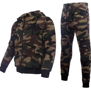 Survêtements pour hommes à la mode, design uni, respirants, en coton et polyester, veste à fermeture éclair et pantalon slim pour hommes - Product Image 5