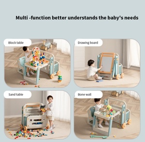 Mesa y Silla <span class=keywords><strong>de</strong></span> Dibujo Multifuncional para Niños, Muebles para Sala <span class=keywords><strong>de</strong></span> Estar, Tablero <span class=keywords><strong>de</strong></span> Bloques <span class=keywords><strong>de</strong></span> Construcción, Juguetes <span class=keywords><strong>de</strong></span> Dibujo para el Hogar - Product Image 2