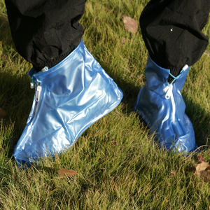 Capa de Sapato Personalizada Dobrável à Prova de Poeira em PVC com Zíper Impermeável Durável Unissex - Product Image 6