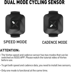 Capteur de cadence/vitesse XOSS Vortex sans fil double mode (BLE/ANT+) étanche IPX7, accessoires de vélo, application téléphonique, ordinateur de vélo - Product Image 4