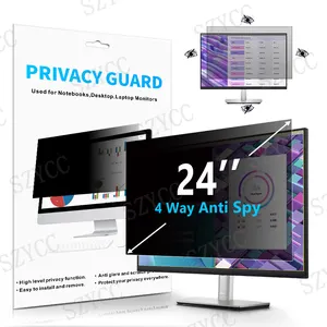 24 "PC 4 Way Privacy Screen Protector Matte antiriflesso Blue Light Blocking filtro Privacy a 360 gradi per Monitor Dell da 24 pollici